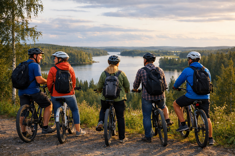 Group Cycling in Finnish Landscape-3-1